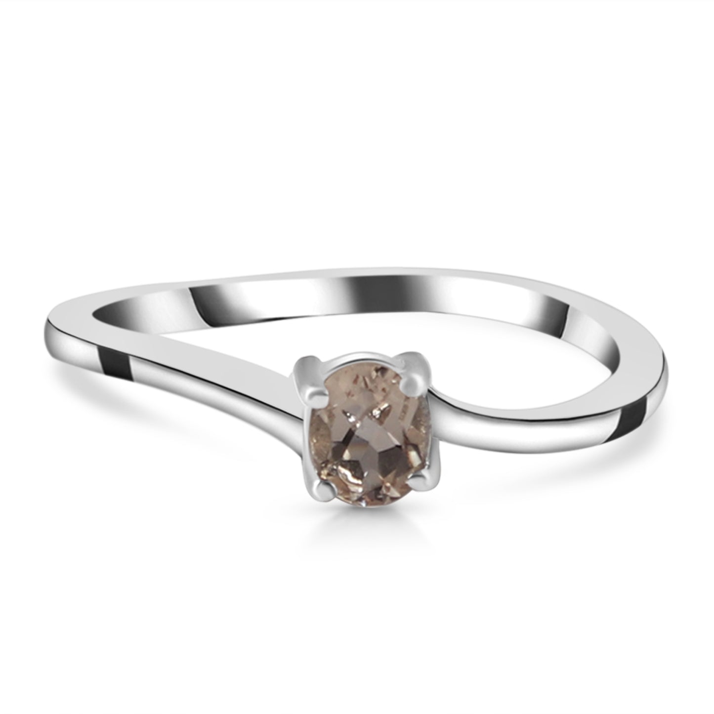 Sterling Silver Ring Morganite IGR-2943 Size 7