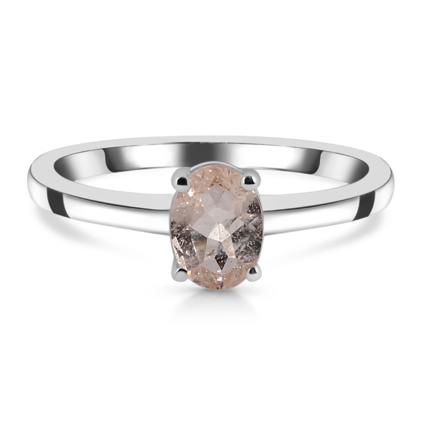 Sterling Silver Ring Morganite IGR-242 Size 5