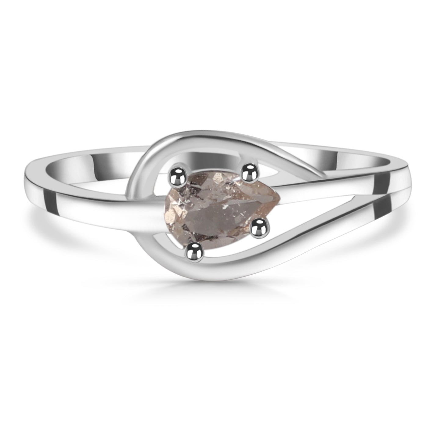 Sterling Silver Ring Morganite IGR-2614 Size 7