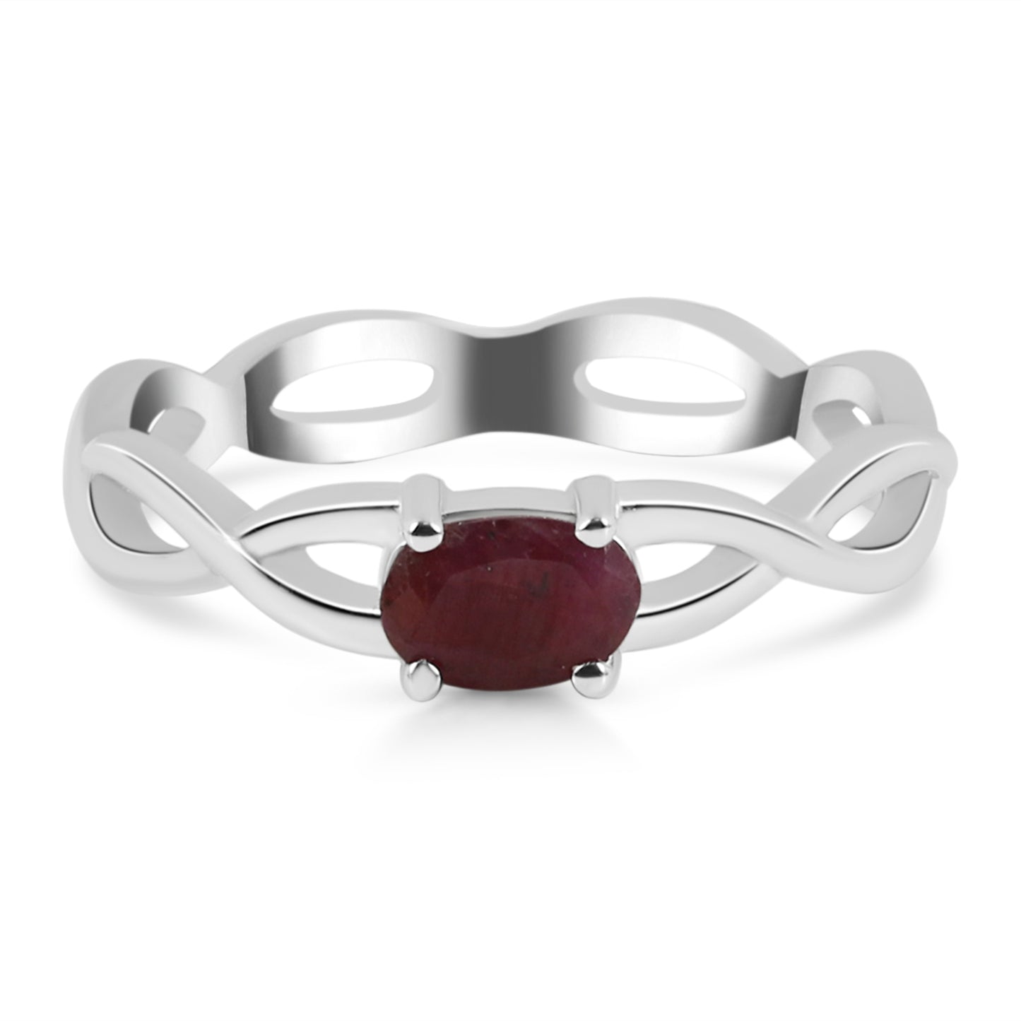 Sterling Silver Ring Ruby IGR-3075 Size 9