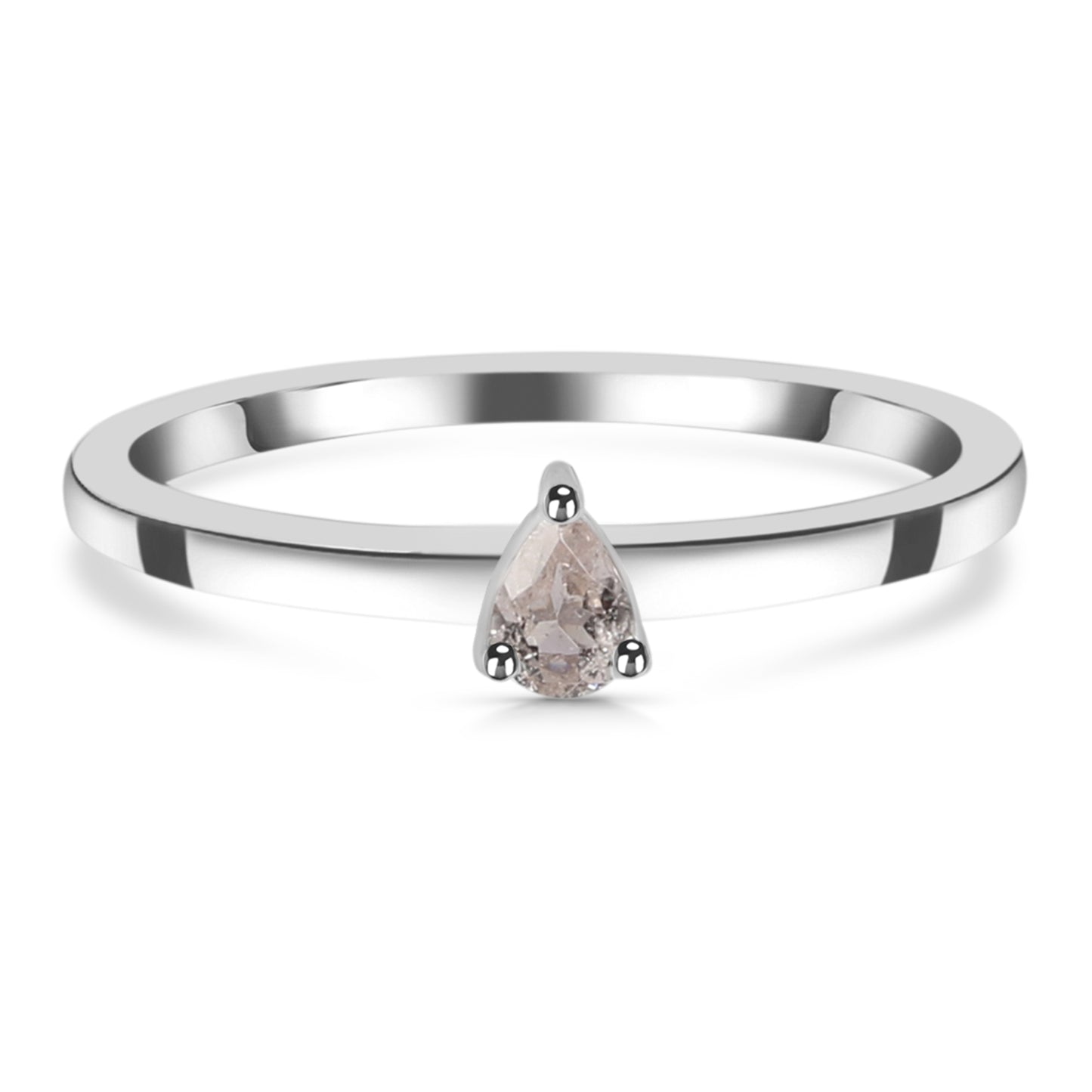 Sterling Silver Ring Morganite IGR-2510 Size 5