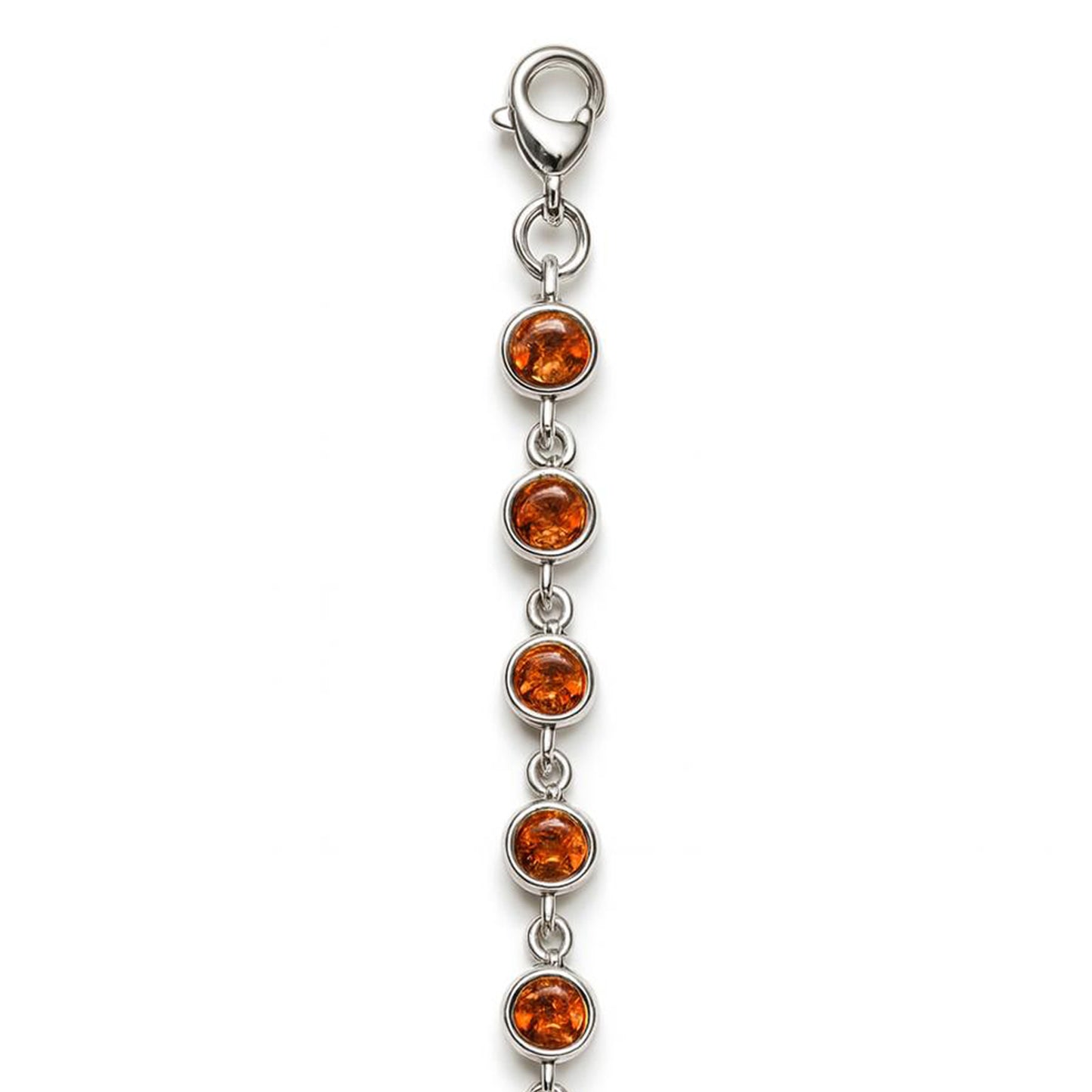 Sterling Silver Bracelet Orange Kyanite IGB-116