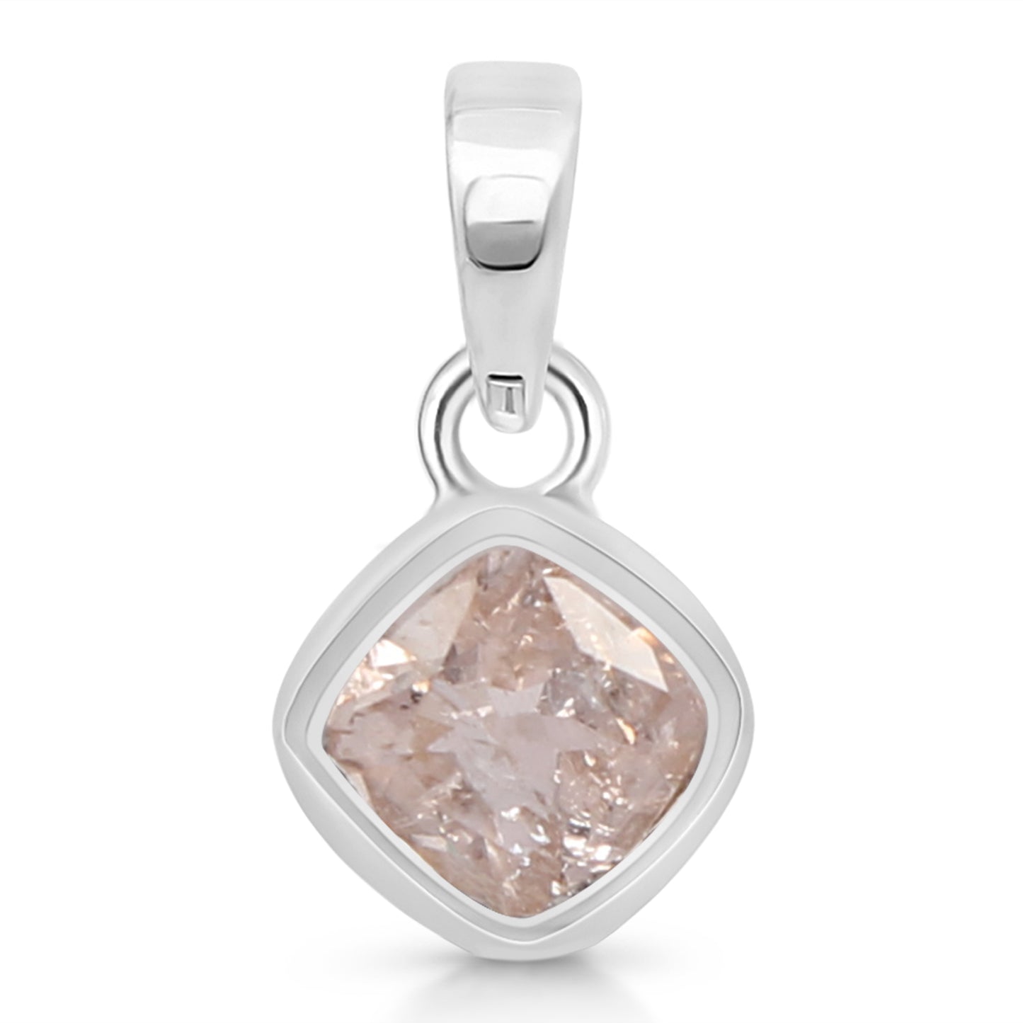 Sterling Silver Pendant Morganite IGP-911