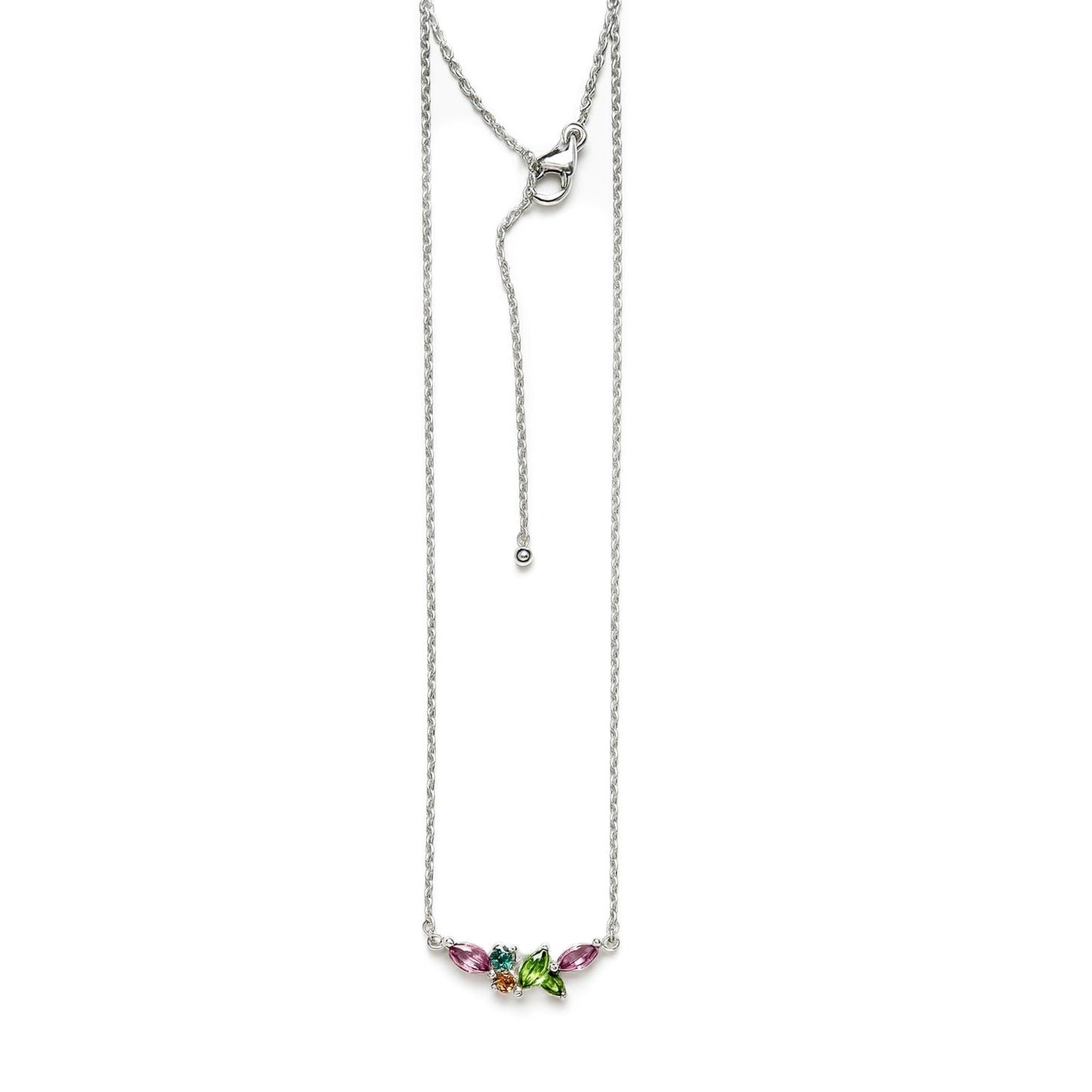 Sterling Silver Necklace Tourmaline IGN-366
