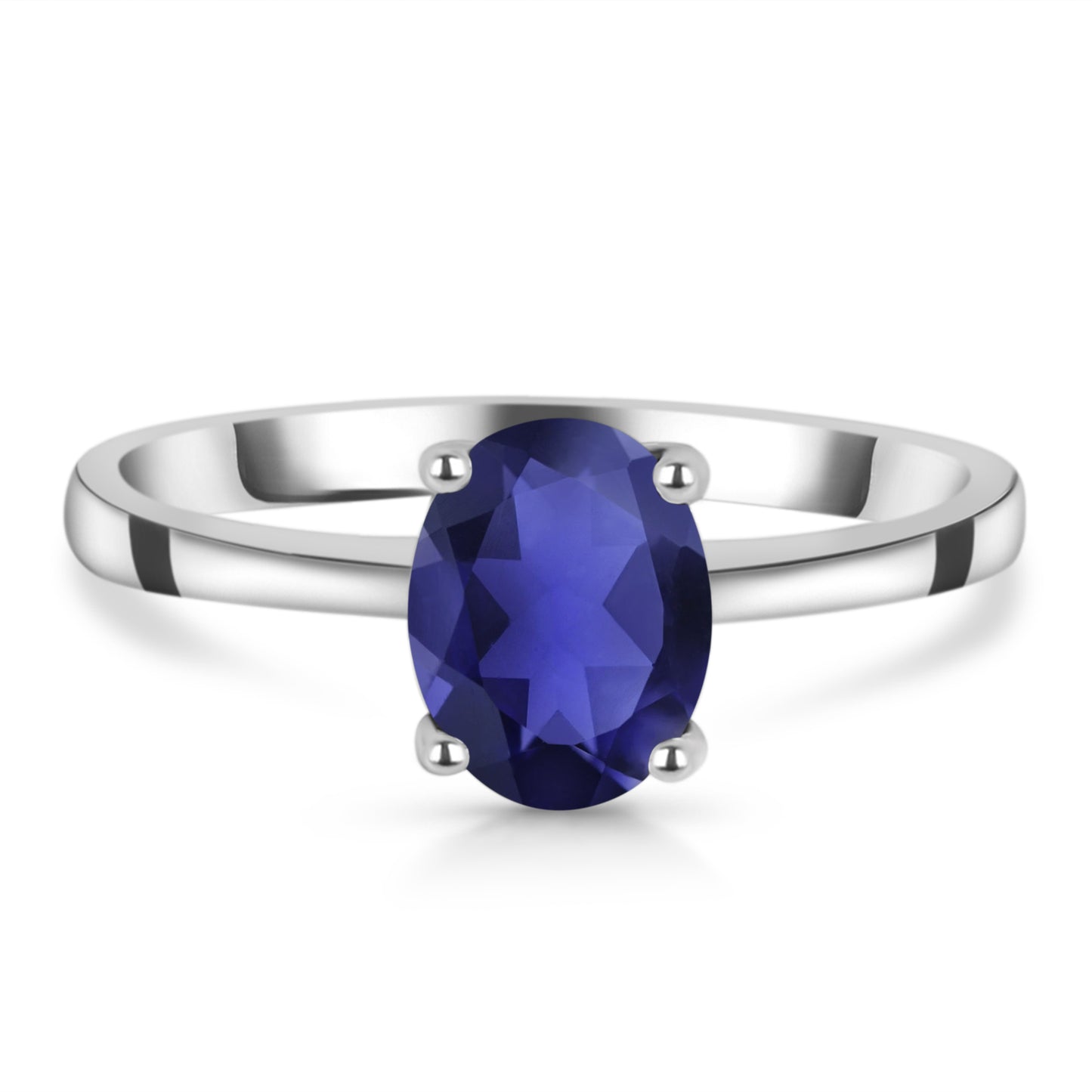Sterling Silver Ring Blue Sapphire IGR-2755 Size 5