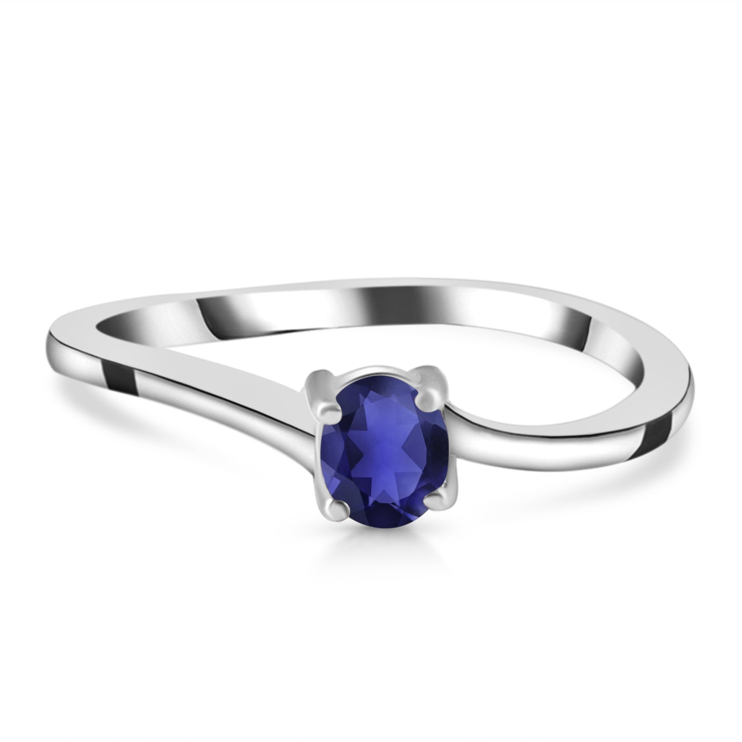 Sterling Silver Ring Iolite IGR-2943 Size 8
