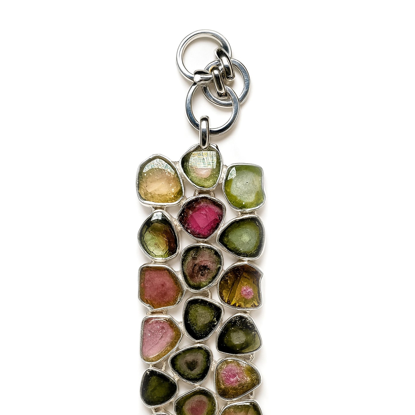 Sterling Silver Bracelet Multi Sapphire