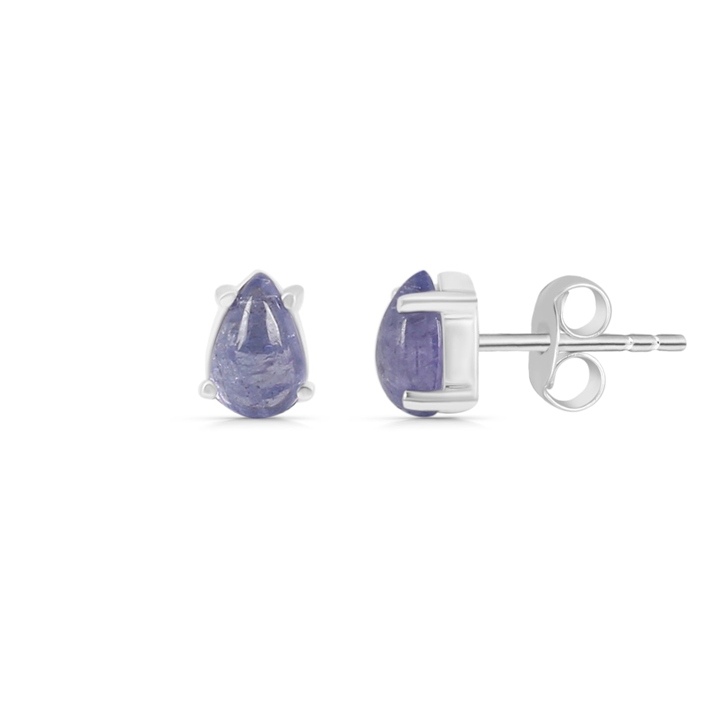 Sterling Silver Earrings Tanzanite IGE-1141