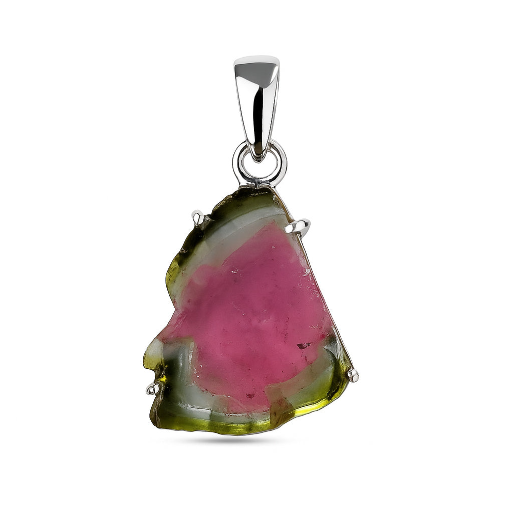 Sterling Silver Pendant Tourmaline