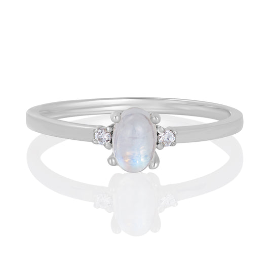 Sterling Silver Ring Moonstone  IGR-2563 Size 8