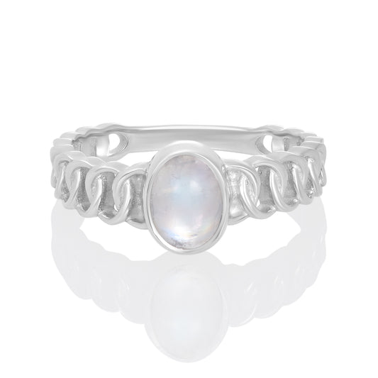 Sterling Silver Ring Moonstone  IGR-1574 Size 6