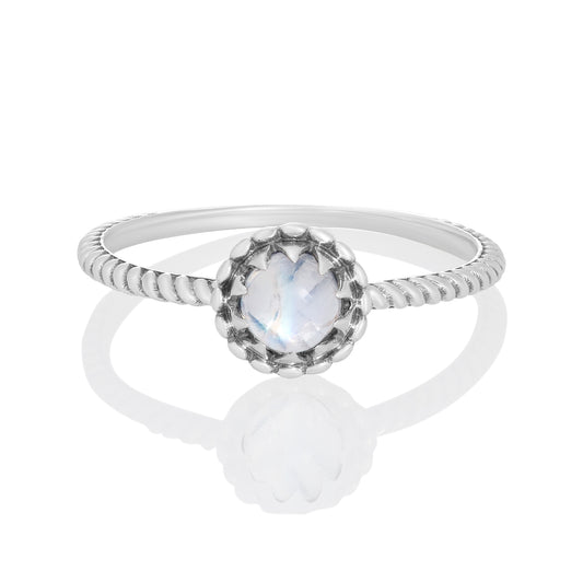 Sterling Silver Ring Moonstone  IGR-1379 Size 8