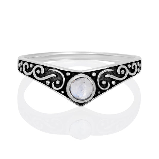 Sterling Silver Ring Moonstone  IGR-1314 Size 8