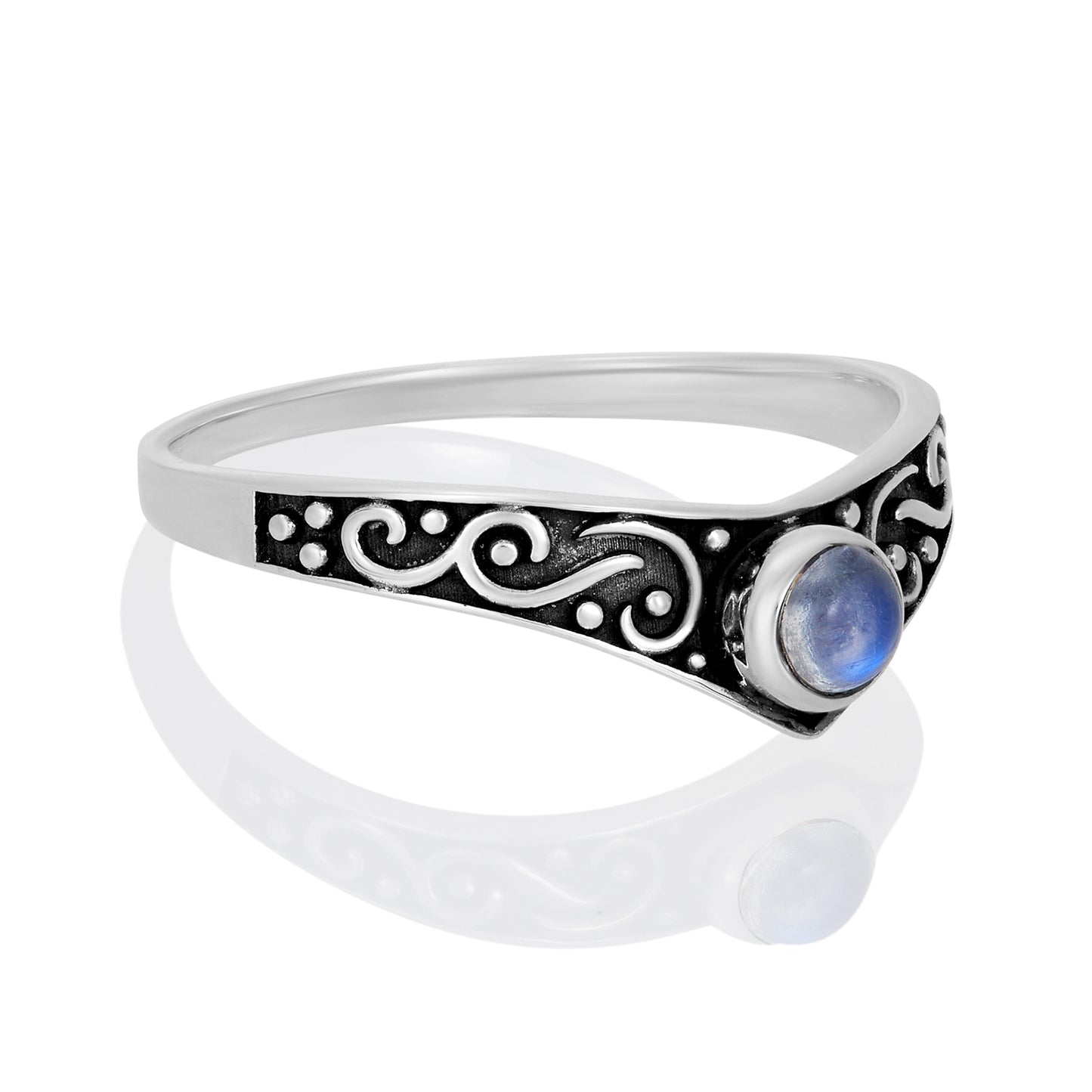 Sterling Silver Ring Moonstone  IGR-1314 Size 6