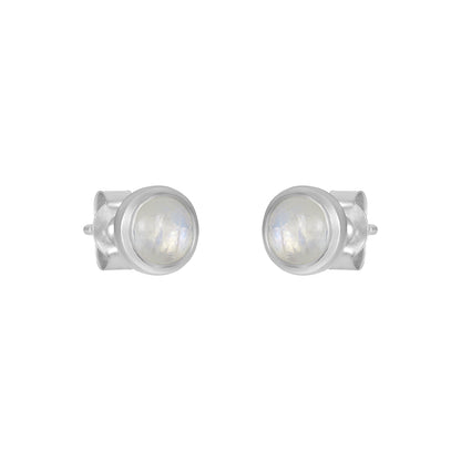 Sterling Silver Earrings Moonstone  IGE-1073