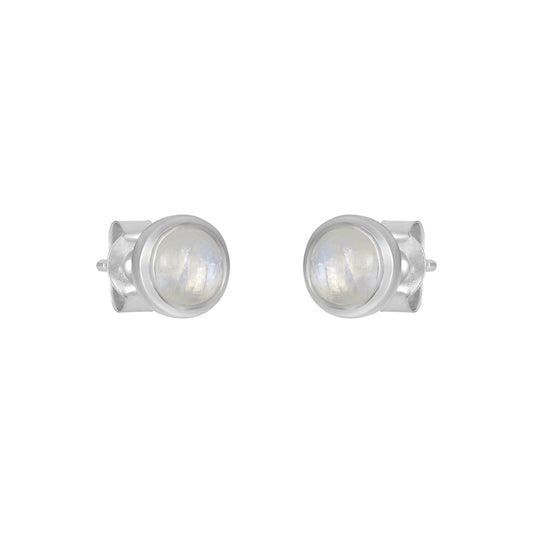 Sterling Silver Earrings Moonstone  IGE-1073