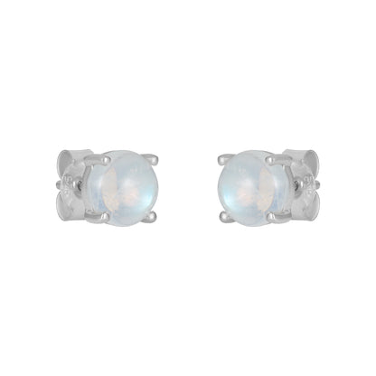 Sterling Silver Earrings Moonstone  IGE-1178