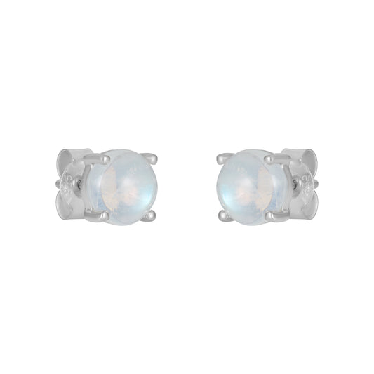 Sterling Silver Earrings Moonstone  IGE-1178