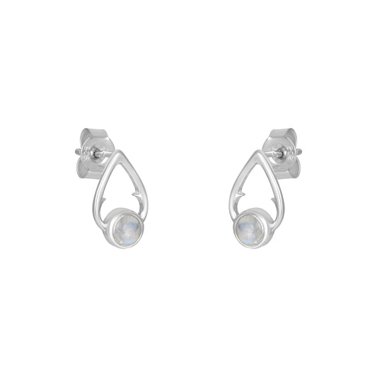 Sterling Silver Earrings Moonstone  IGE-560
