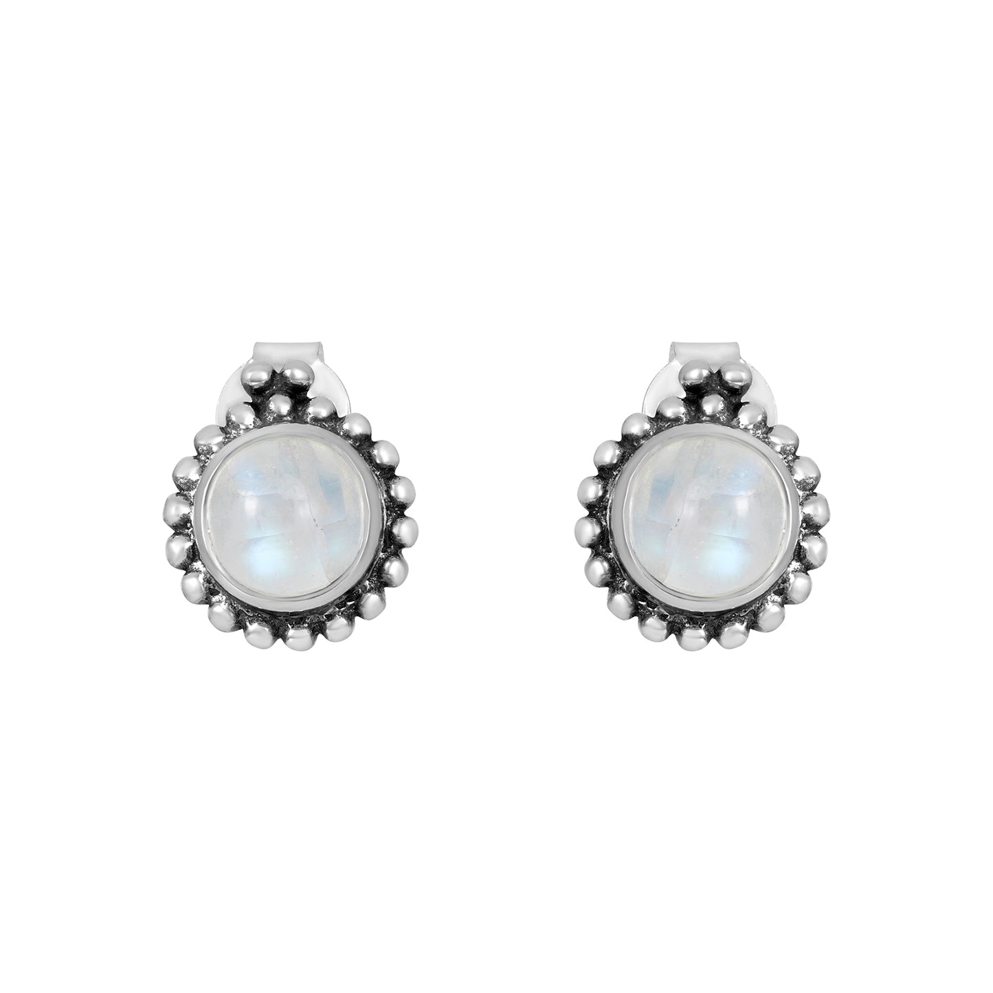 Sterling Silver Earrings Moonstone  IGE-565