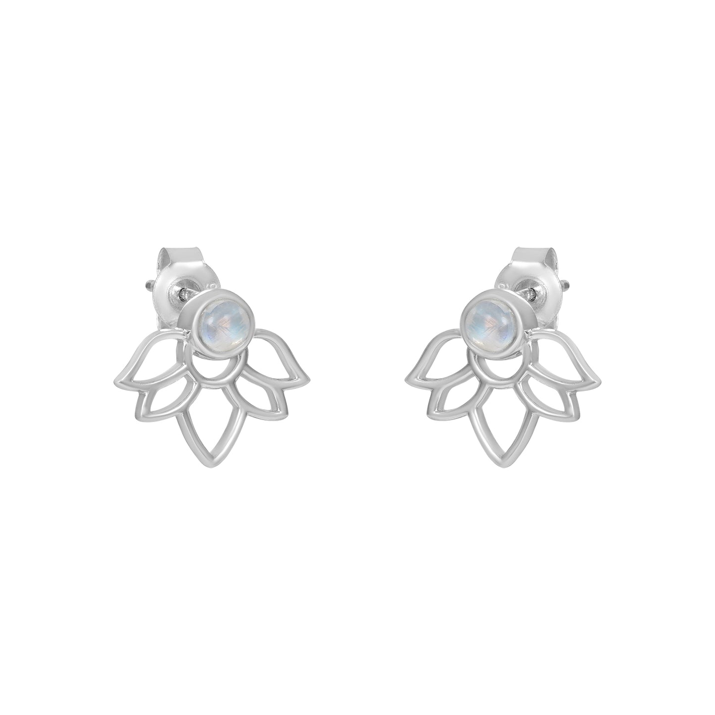 Sterling Silver Earrings Moonstone  IGE-612