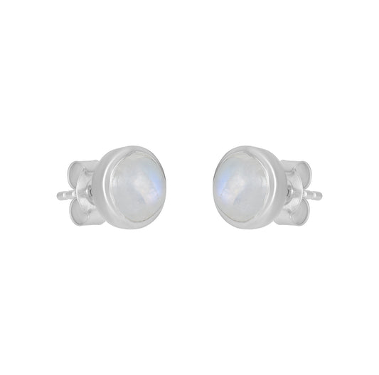 Sterling Silver Earrings Moonstone  IGE-724