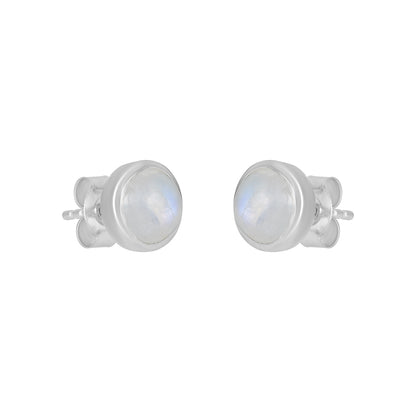 Sterling Silver Earrings Moonstone  IGE-724