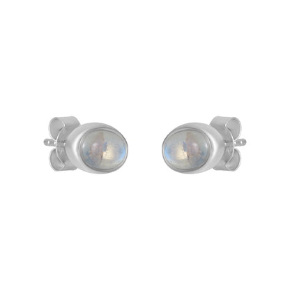 Sterling Silver Earrings Moonstone  IGE-1113
