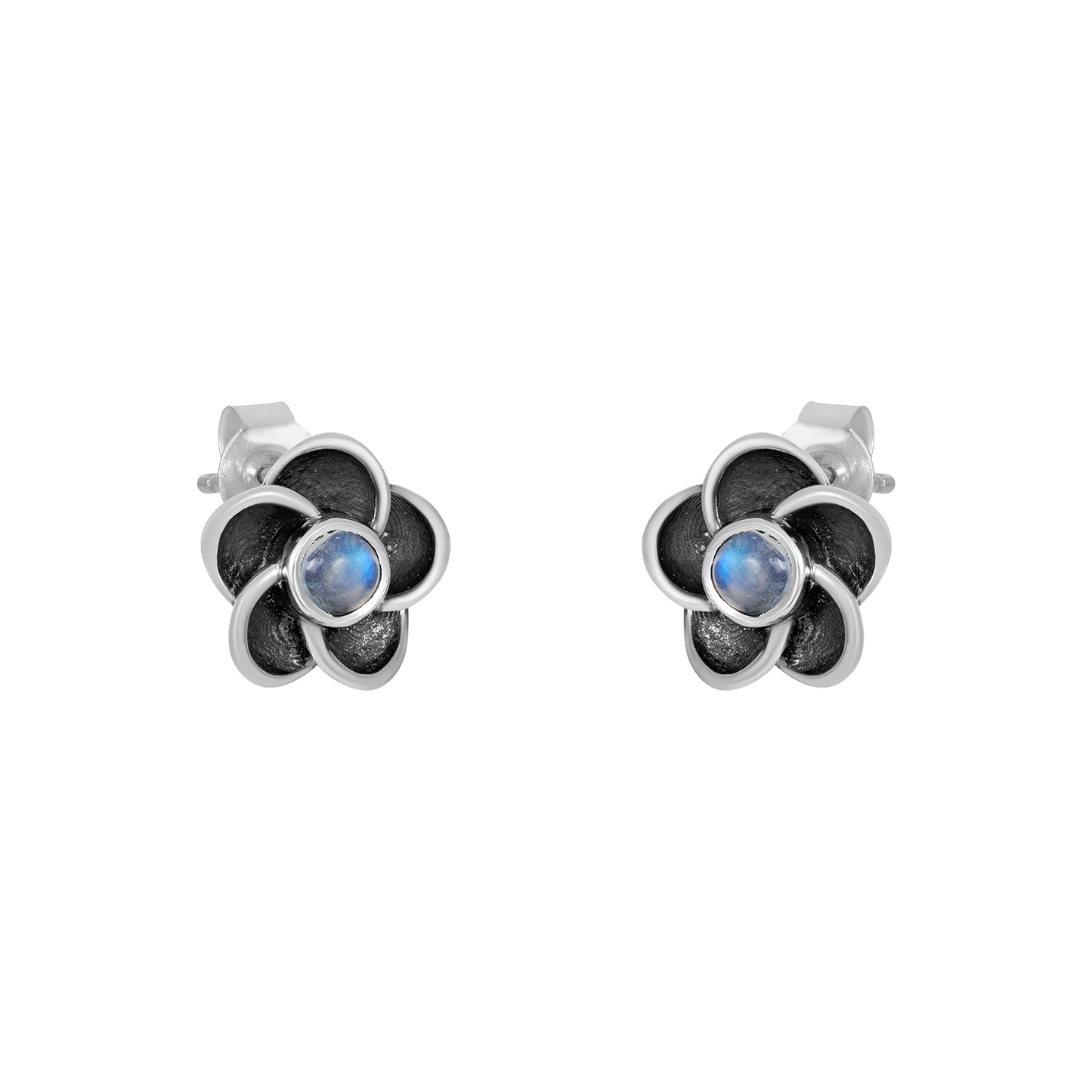 Sterling Silver Earrings Moonstone  IGE-584