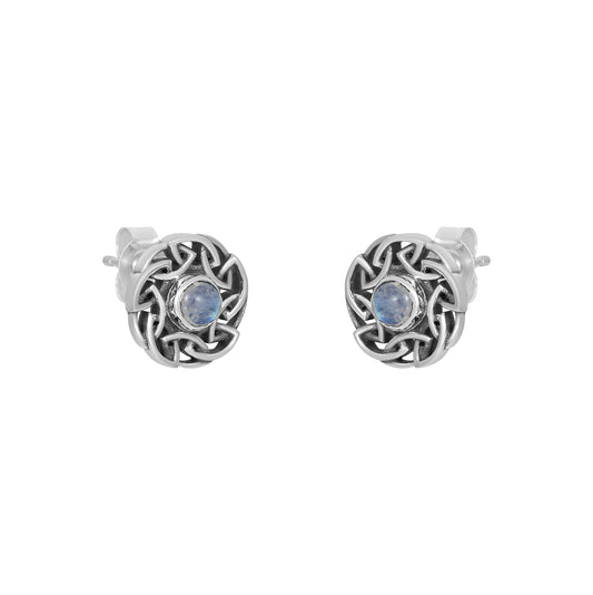 Sterling Silver Earrings Moonstone  IGE-607
