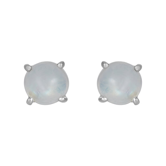 Sterling Silver Earrings Moonstone (3pr card)   IGE-699
