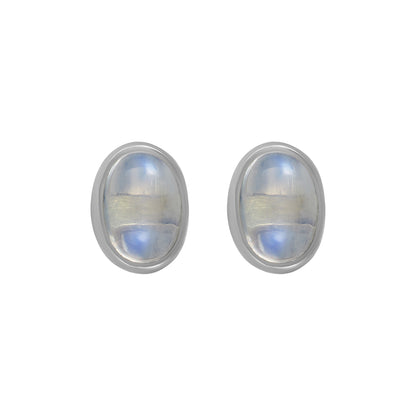 Sterling Silver Earrings Moonstone  IGE-1112