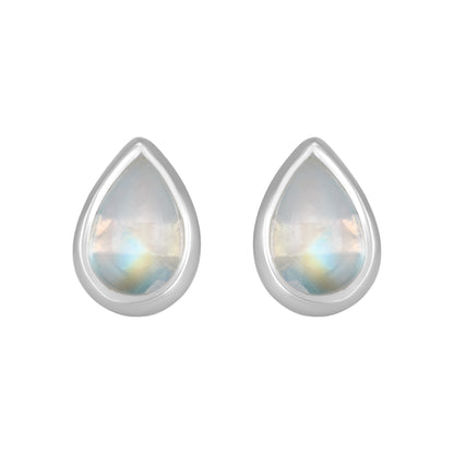 Sterling Silver Earrings Moonstone (3pr card)   IGE-1111