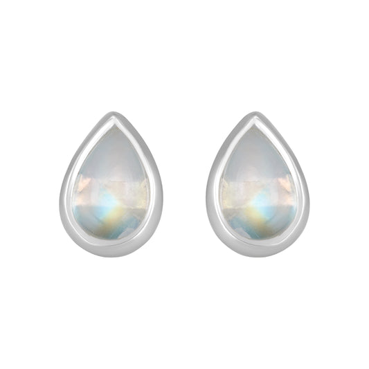 Sterling Silver Earrings Moonstone (3pr card)   IGE-1111