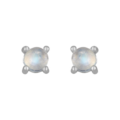 Sterling Silver Earrings Moonstone (3pr card)   IGE-1068