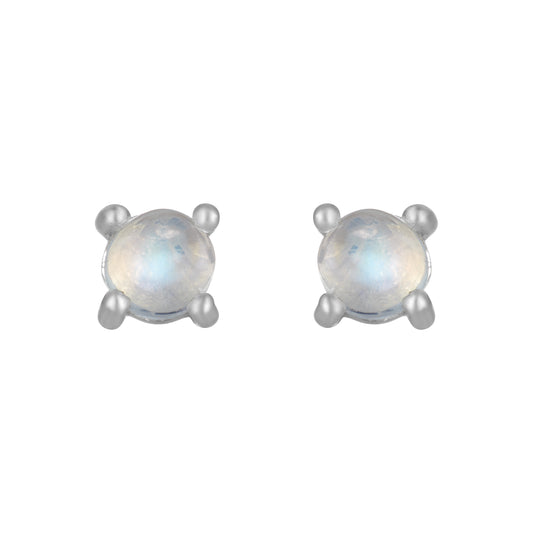 Sterling Silver Earrings Moonstone (3pr card)   IGE-1068