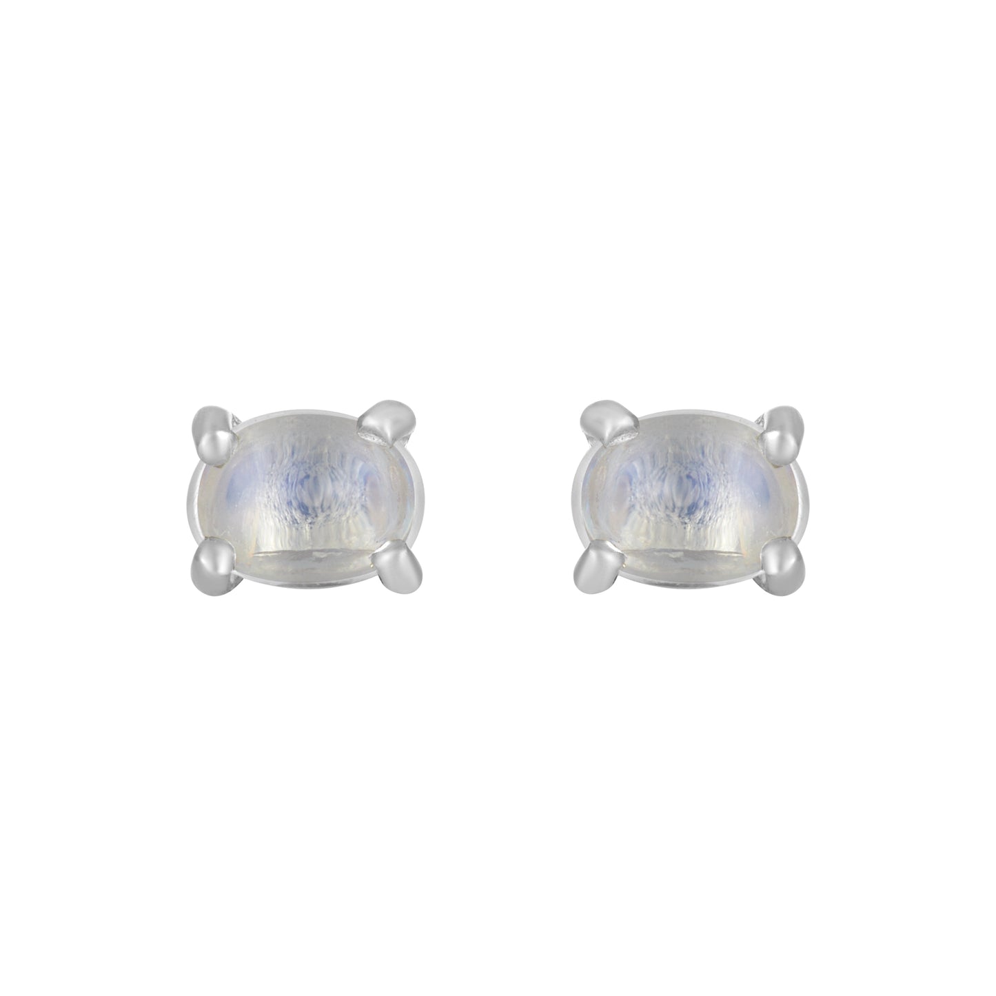 Sterling Silver Earrings Moonstone (3pr card)   IGE-1239