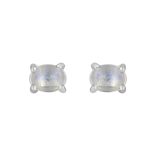 Sterling Silver Earrings Moonstone (3pr card)   IGE-1239