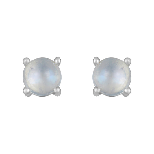 Sterling Silver Earrings Moonstone (3pr card)   IGE-1228