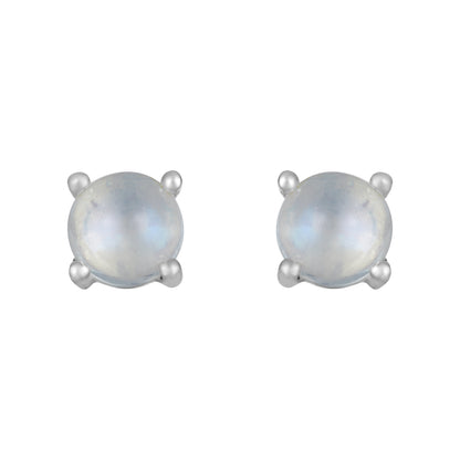 Sterling Silver Earrings Moonstone (3pr card)   IGE-1228