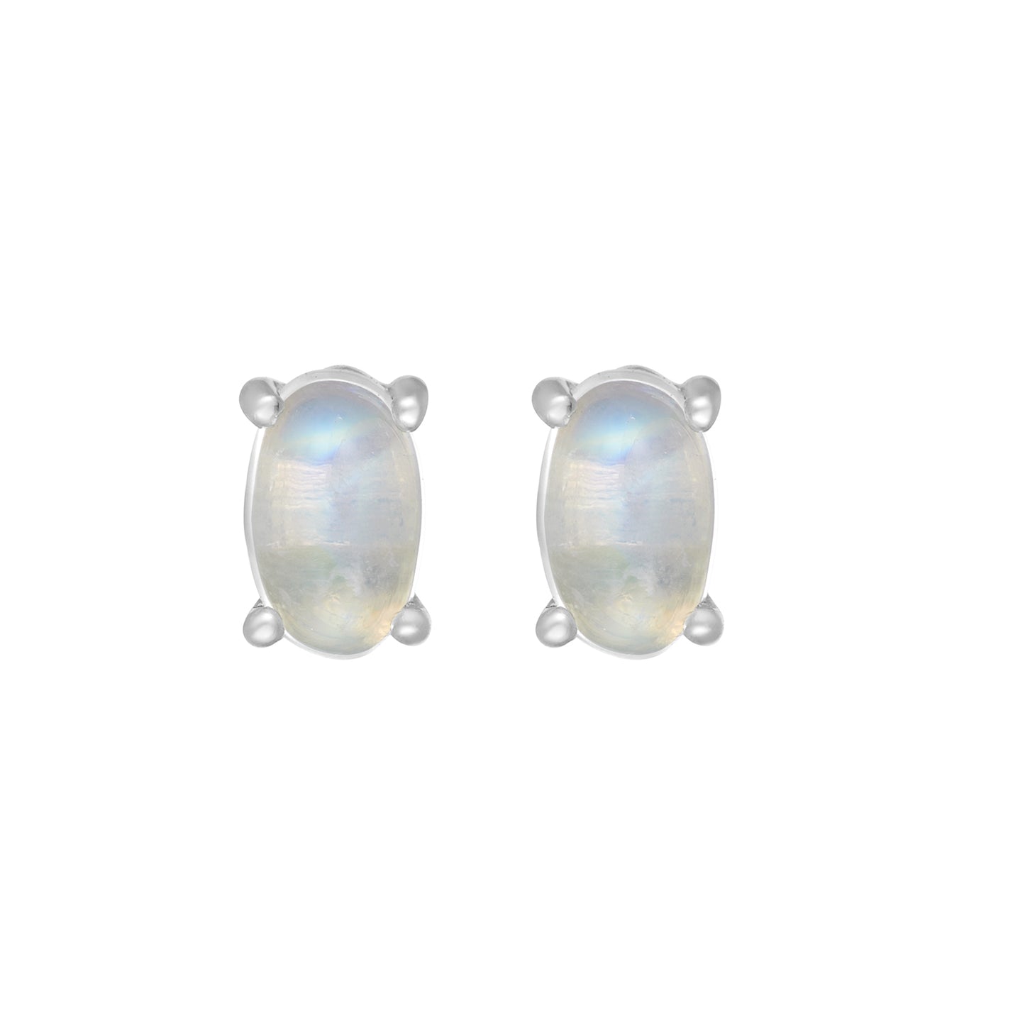 Sterling Silver Earrings Moonstone (3pr card)   IGE-1241