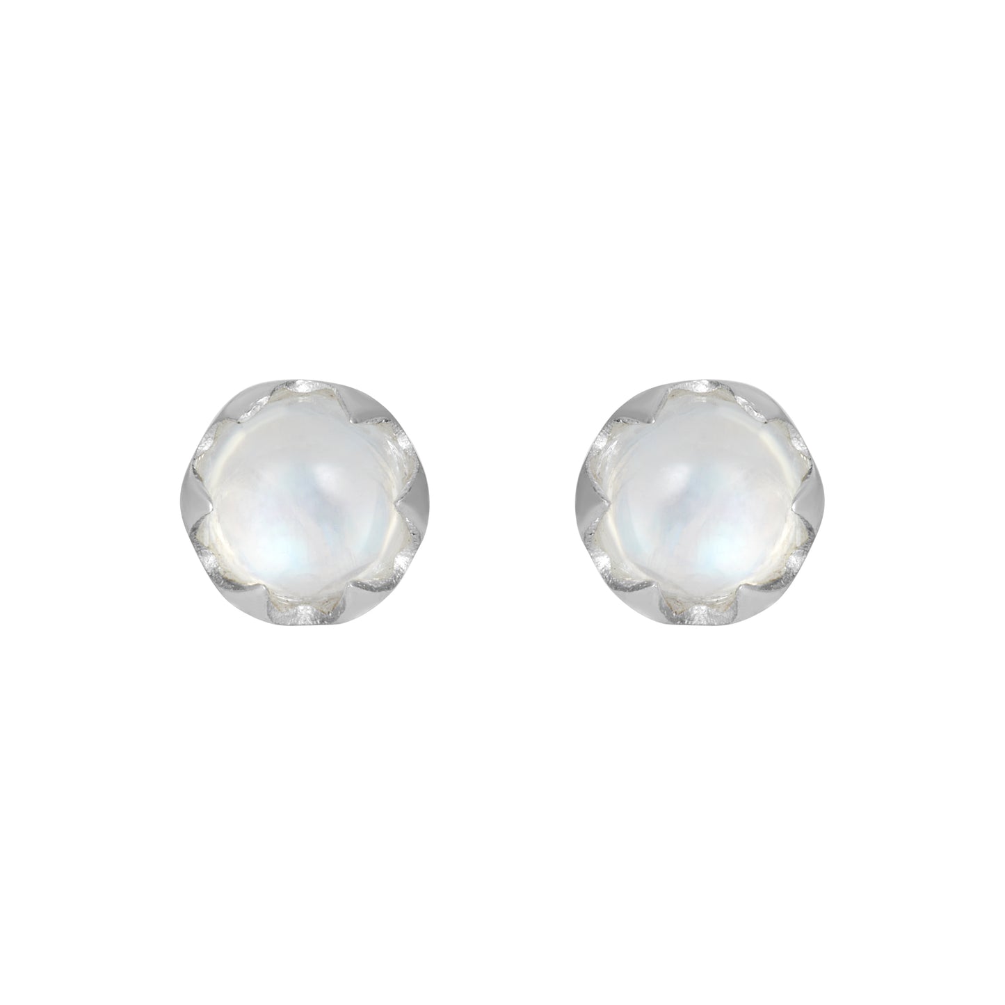 Sterling Silver Earrings Moonstone  IGE-809