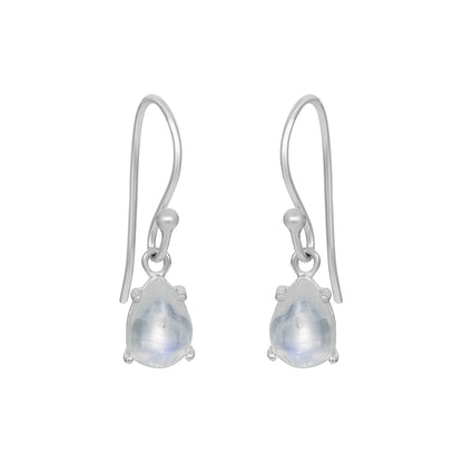 Sterling Silver Earrings Moonstone  IGE-698