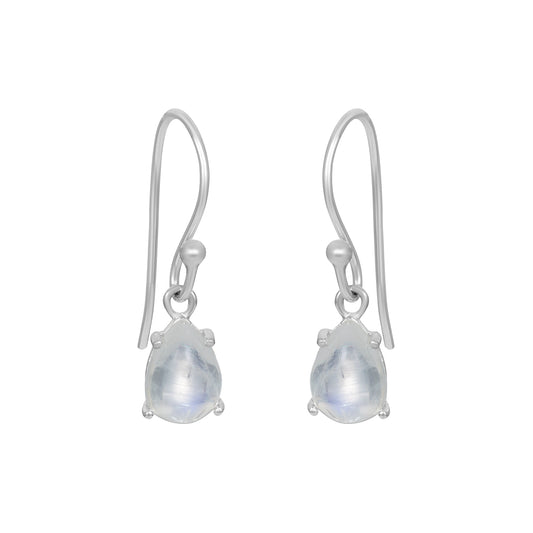 Sterling Silver Earrings Moonstone  IGE-698