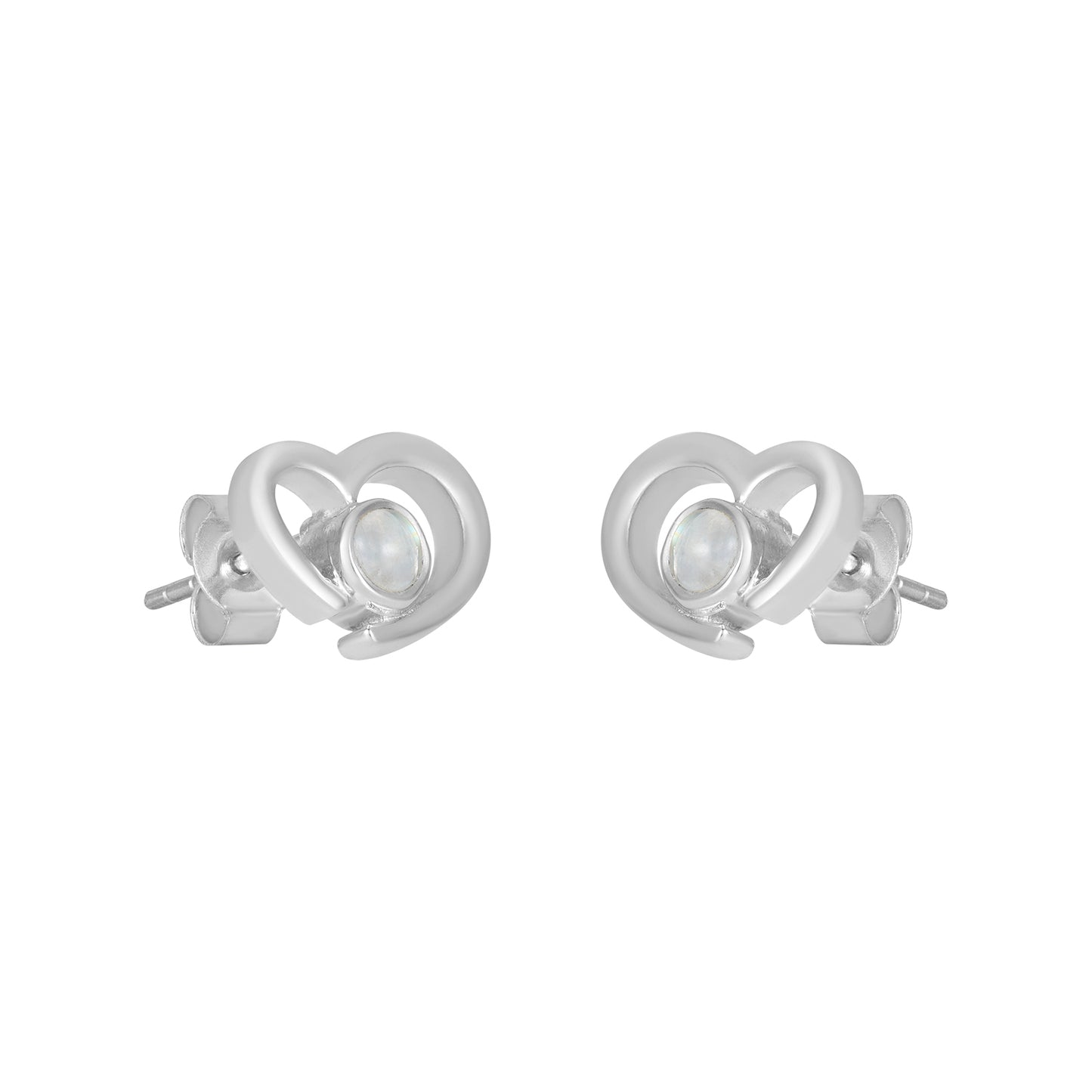 Sterling Silver Earrings Moonstone  IGE-610