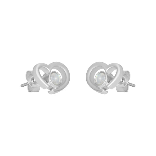Sterling Silver Earrings Moonstone  IGE-610