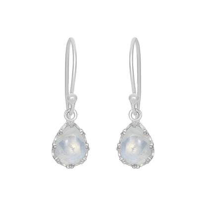 Sterling Silver Earrings Moonstone  IGE-697