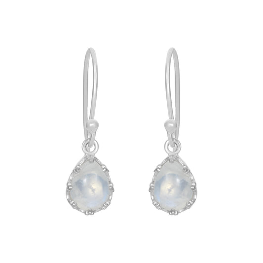 Sterling Silver Earrings Moonstone  IGE-697