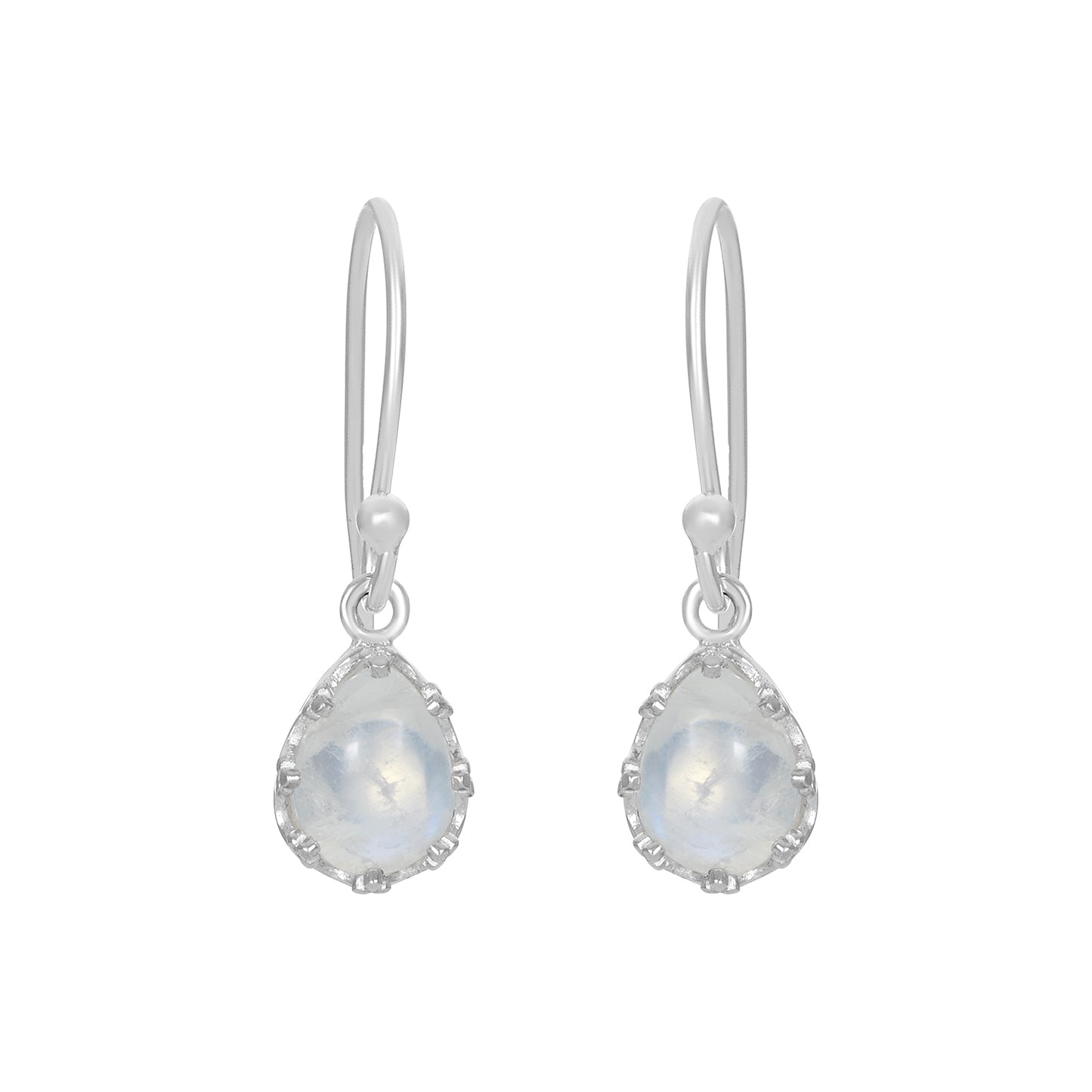Sterling Silver Earrings Moonstone  IGE-697
