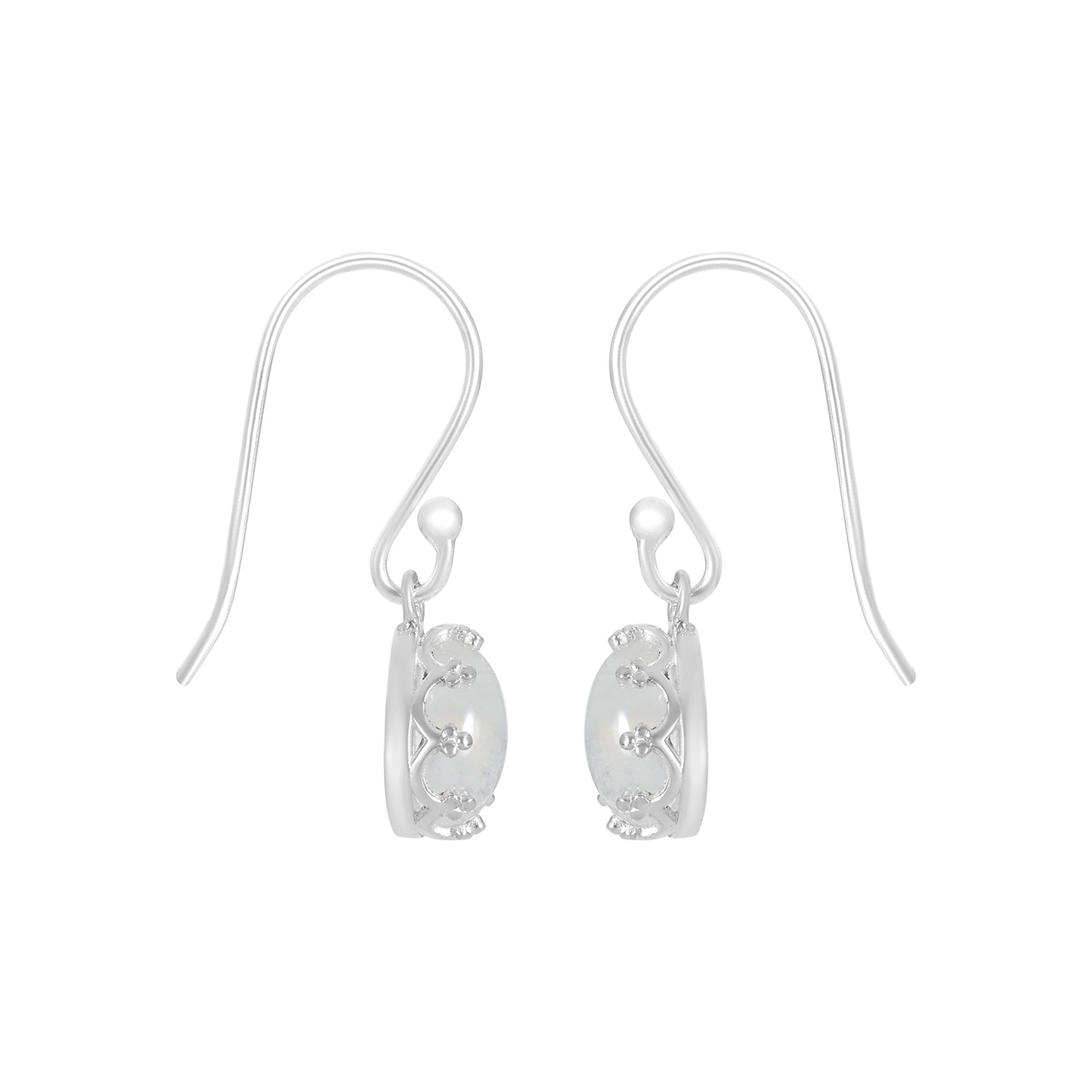 Sterling Silver Earrings Moonstone  IGE-697
